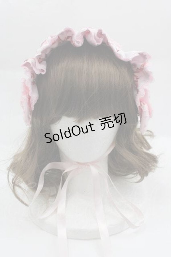 画像2: metamorphose / Dressy Ribbon フリルヘッドドレス  ピンク I-25-04-10-104-ME-AC-HD-ZI (2)