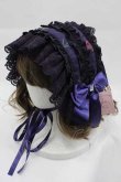 画像1: metamorphose / Rosy Gem〜魅惑のりんご〜レースフリルヘッドドレス  紫系 I-25-04-10-106-ME-AC-HD-ZI (1)
