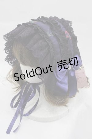 画像: metamorphose / Rosy Gem〜魅惑のりんご〜レースフリルヘッドドレス  紫系 I-25-04-10-106-ME-AC-HD-ZI