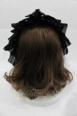 画像3: MARBLE / チュールヘッドドレス  黒 I-25-04-10-107-GO-AC-HD-ZI (3)