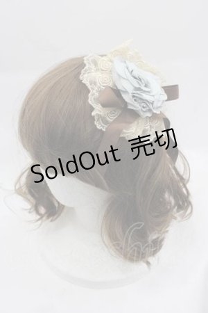 画像: Mary Magdalene / ロゼットヘッドドレス  サックスＸブラウン I-25-04-10-109-CL-AC-HD-ZI