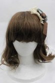 画像2: Mary Magdalene / ロゼットヘッドドレス  サックスＸブラウン I-25-04-10-109-CL-AC-HD-ZI (2)
