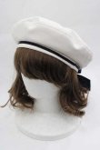 画像1: Amavel / HAT プレート付マリンベレー帽  ネイビー I-25-04-10-114-CA-AC-HD-ZI (1)