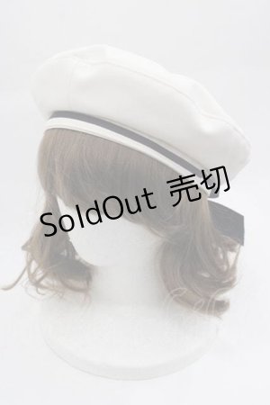 画像: Amavel / HAT プレート付マリンベレー帽  ネイビー I-25-04-10-114-CA-AC-HD-ZI