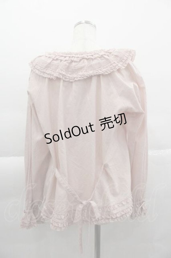 画像2: PINK HOUSE / 桜モチーフ使いローンブラウス  ピンク I-25-04-10-025-LO-BL-HD-ZY (2)