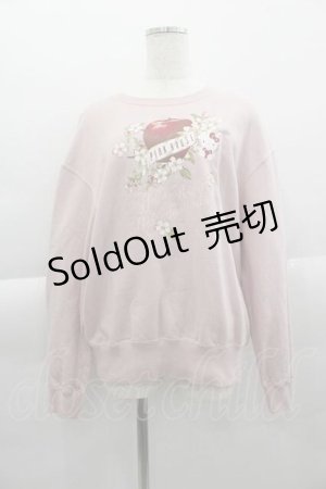 画像: PINK HOUSE / PINK HOUSE×HELLO KITTY One Point Graphic Sweatshirt  ピンク I-25-04-10-038-LO-TO-HD-ZI