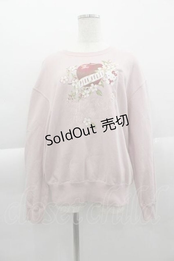 画像1: PINK HOUSE / PINK HOUSE×HELLO KITTY One Point Graphic Sweatshirt  ピンク I-25-04-10-038-LO-TO-HD-ZI (1)