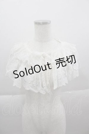 画像: axes femme / 繊細レース付け襟  白 I-25-04-12-048-AX-ZA-HD-ZI