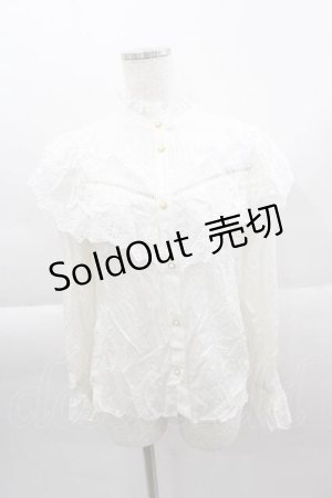 画像: axes femme NOSTALGIE / コットンレースブラウス M アイボリー I-25-04-12-052-AX-BL-HD-ZI