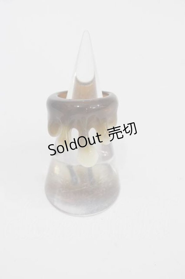 画像1: Q-pot. / コーヒーミルクメルトリング 約12号 ブラウン I-25-04-12-005-QP-AC-HD-ZI (1)