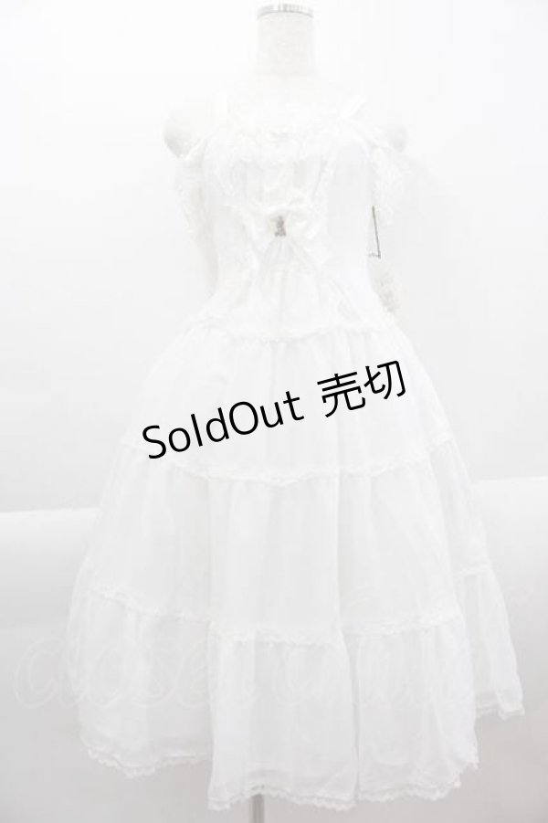 画像1: ALICE and the PIRATES / Faint memoryジャンパースカート  白 I-25-04-12-078-PA-OP-HD-ZI (1)