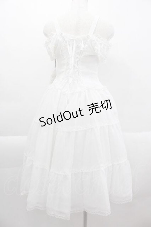 画像2: ALICE and the PIRATES / Faint memoryジャンパースカート  白 I-25-04-12-078-PA-OP-HD-ZI (2)