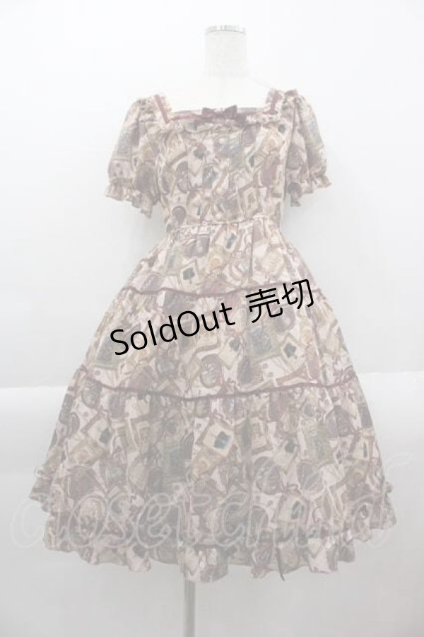 画像1: ALICE and the PIRATES / Memory frame of royal crown柄ワンピース  ピンク I-25-04-12-079-PA-OP-HD-ZI (1)