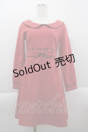 画像: MILK / ドットリボンワンピース  赤Ｘ白 I-25-04-12-094-ML-OP-HD-ZI