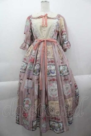 画像: axes femme kawaii / ティティ×ベアファミリーワンピース  ピンク I-25-04-12-099-AX-OP-HD-ZI