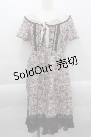 画像: axes femme POETIQUE / 航海図柄セーラーワンピース  ピンク I-25-04-12-106-AX-OP-HD-ZI