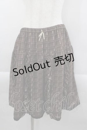 画像: Leur Getter / 板チョコシフォンスカート  ブラウン I-25-04-12-119-LU-PA-HD-ZI