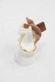 画像2: Q-pot. / チョコレートミックスホイップリング  チョコＸ白 I-25-04-12-010-QP-AC-HD-ZI (2)