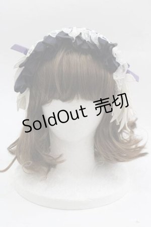 画像: MR corset / ウィングヘッドドレスカチューシャ  ネイビーＸ白 I-25-04-12-042-PU-AC-HD-ZI