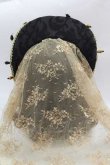 画像3: LOLITAその他(お買取対象外) / チュールレース重ねヘッドドレス  黒ｘゴールド I-25-04-12-043-LO-AC-HD-ZI (3)