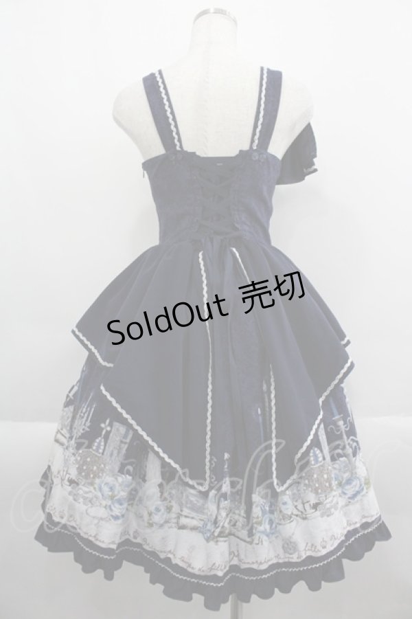 画像2: metamorphose /  Dim Light Holyジャンパースカート  ネイビー I-25-04-16-059-ME-OP-HD-ZI (2)