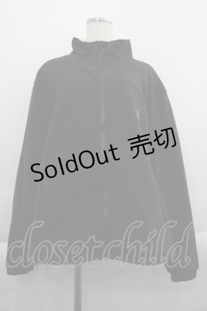 画像: NieR Clothing / 裏起毛うさぎ刺繍ブルゾン  黒Ｘブラウン I-25-04-16-080-PU-JA-HD-ZT-C045