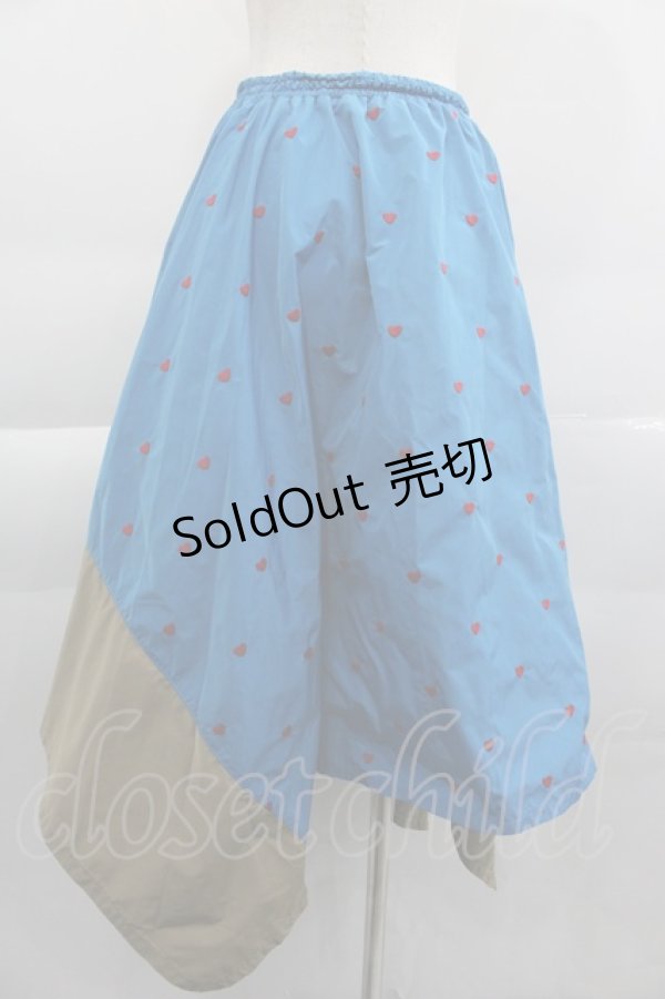 画像2: Candy Stripper / HEART SWITCHED SKIRT 2 ブルー I-25-04-16-094-PU-SK-HD-ZI (2)
