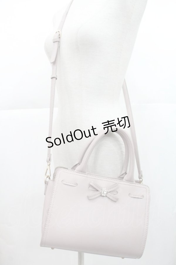 画像1: m petit by misako / リボンビジュー2WAYバッグ  ピンク I-25-04-16-103-LO-BG-HD-ZT286 (1)