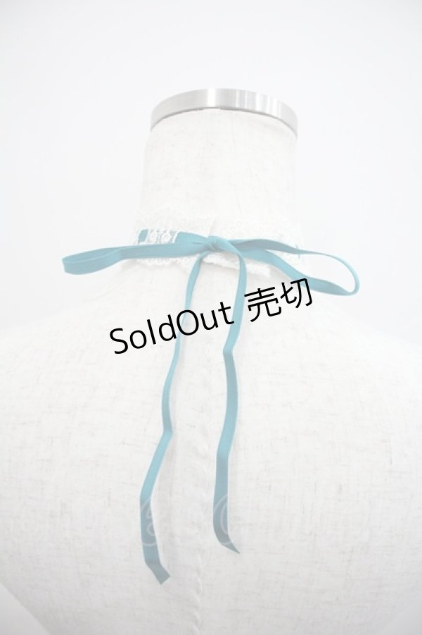 画像2: Moi-meme-Moitie / ローズリボンチョーカー  グリーン I-25-04-16-110-MO-AC-HD-ZI (2)