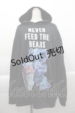画像: MILKBOY / NEVER FEED BEAR HOODY  ブラック I-25-04-16-036-MB-TO-HD-ZI