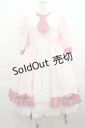 画像: BABY,THE STARS SHINE BRIGHT / カードキャプターさくら×BABYコラボドレス  ピンクＸ白 I-25-04-19-048-BA-OP-HD-ZI