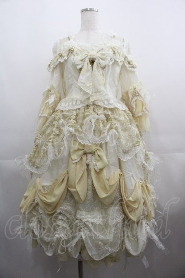 画像1: BABY,THE STARS SHINE BRIGHT / a Rose  ガラスドームに閉じ込めた一輪の薔薇 ワンピース  イエロー I-25-04-19-051-BA-OP-HD-ZI (1)