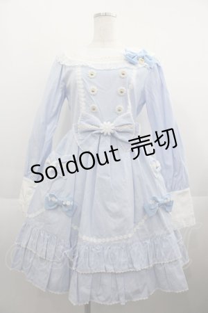 画像: BABY,THE STARS SHINE BRIGHT / Sweet Margueriteワンピース  サックスＸ白 I-25-04-19-052-BA-OP-HD-ZI