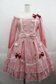 画像1: BABY,THE STARS SHINE BRIGHT / Sweet Margueriteワンピース  赤Ｘ白 I-25-04-19-053-BA-OP-HD-ZI (1)