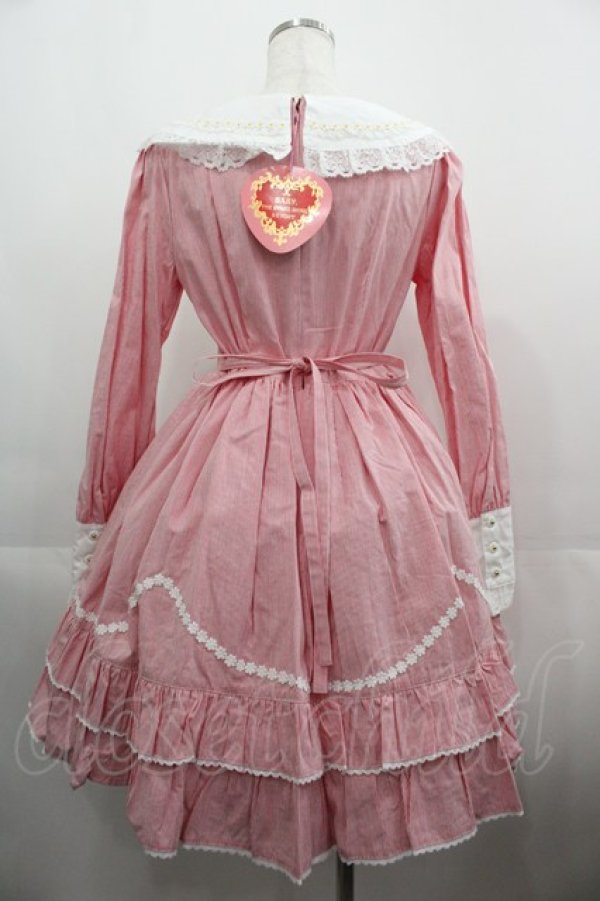 画像2: BABY,THE STARS SHINE BRIGHT / Sweet Margueriteワンピース  赤Ｘ白 I-25-04-19-053-BA-OP-HD-ZI (2)
