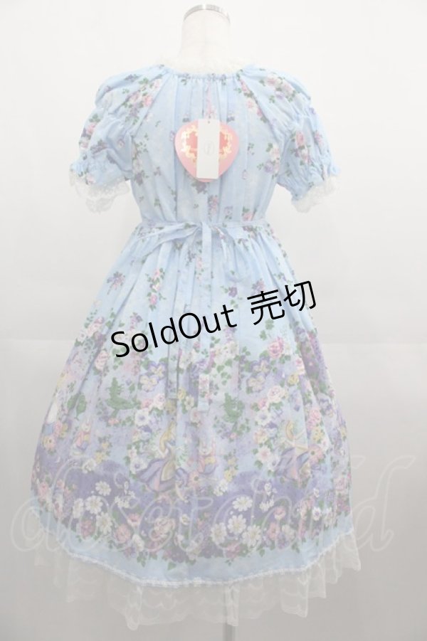 画像2: BABY,THE STARS SHINE BRIGHT / ALICEドットチュールワンピース  サックス I-25-04-19-058-BA-OP-HD-ZI (2)