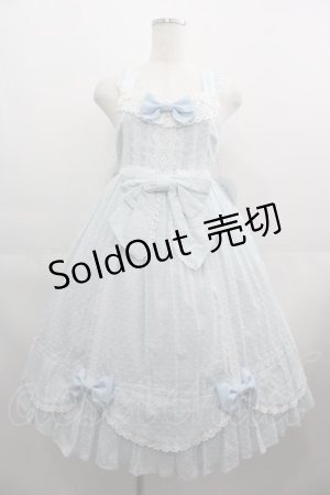 画像: BABY,THE STARS SHINE BRIGHT / スノードットジャンパースカート  サックス I-25-04-19-061-BA-OP-HD-ZI