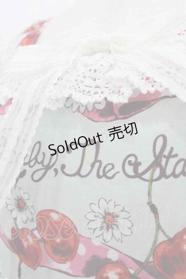 画像4: BABY,THE STARS SHINE BRIGHT / チェリーランデヴー〜BABY CHERRY の恋の始まり〜柄ジャンパースカートII  ミント I-25-04-19-062-BA-OP-HD-ZY (4)