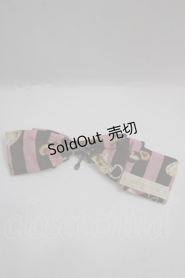 画像4: metamorphose / おかしなくにのTea Partyシャーリングジャンパースカート&リボンバレッタセット  ピンク I-25-04-19-077-ME-OP-HD-ZI (4)
