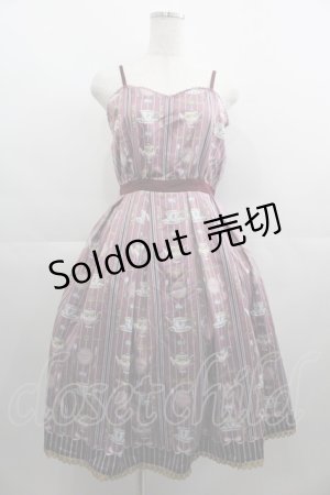 画像: axes femme POETIQUE / アンティークカトラリーワンピース  ボルドー I-25-04-19-105-AX-OP-HD-ZI