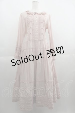 画像: PINK HOUSE / はしごリボンローンワンピース  ピンク I-25-04-19-110-LO-OP-HD-ZY