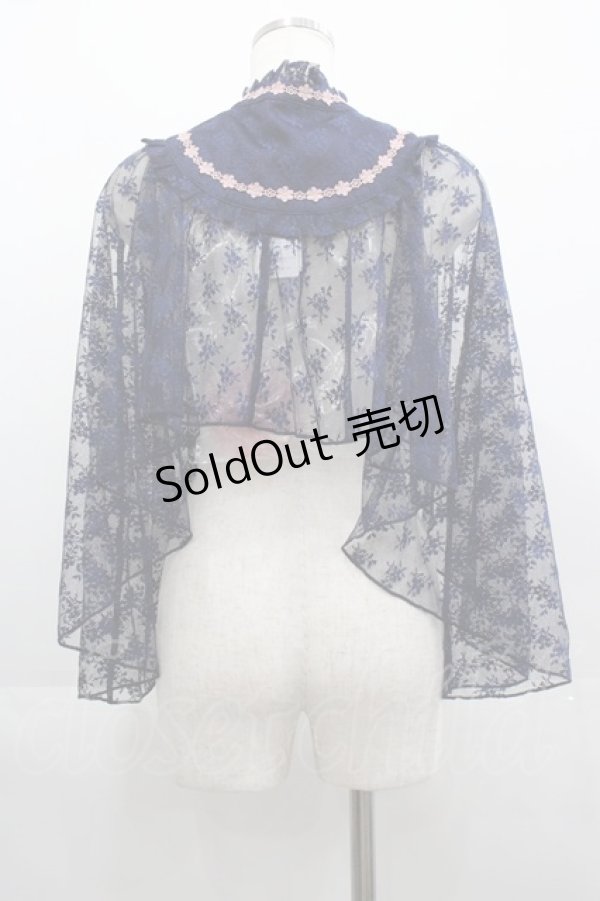 画像2: 【SALE】axes femme Kawaii / ブルーミングレースケープ M 紺 I-25-04-19-012-AX-JA-HD-ZT497 (2)