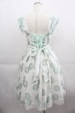 画像2: Angelic Pretty / Elegant Floraジャンパースカート  白Ｘミント I-25-04-19-025-AP-OP-HD-ZI (2)