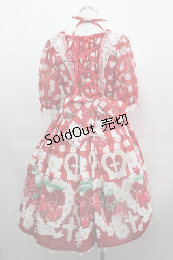 画像2: Angelic Pretty / チェリーマルグリットワンピース  赤 I-25-04-19-030-AP-OP-HD-ZI (2)