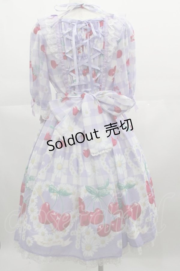 画像2: Angelic Pretty / チェリーマルグリットワンピース  ラベンダー I-25-04-19-037-AP-OP-HD-ZI (2)