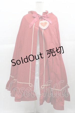 画像: BABY,THE STARS SHINE BRIGHT / りんご姫マント  赤 I-25-04-19-044-BA-JA-HD-ZI