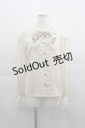 画像: Amavel / Antique Balloon ボウタイブラウス  アイボリー I-25-04-21-006-CA-BL-HD-ZI