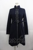 画像1: Rozen Kavalier / フロント刺繍ZIPハイネックワンピース  ネイビーＸシルバー I-25-04-21-070-OO-OP-HD-ZI (1)