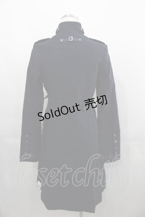 画像2: Rozen Kavalier / フロント刺繍ZIPハイネックワンピース  ネイビーＸシルバー I-25-04-21-070-OO-OP-HD-ZI (2)