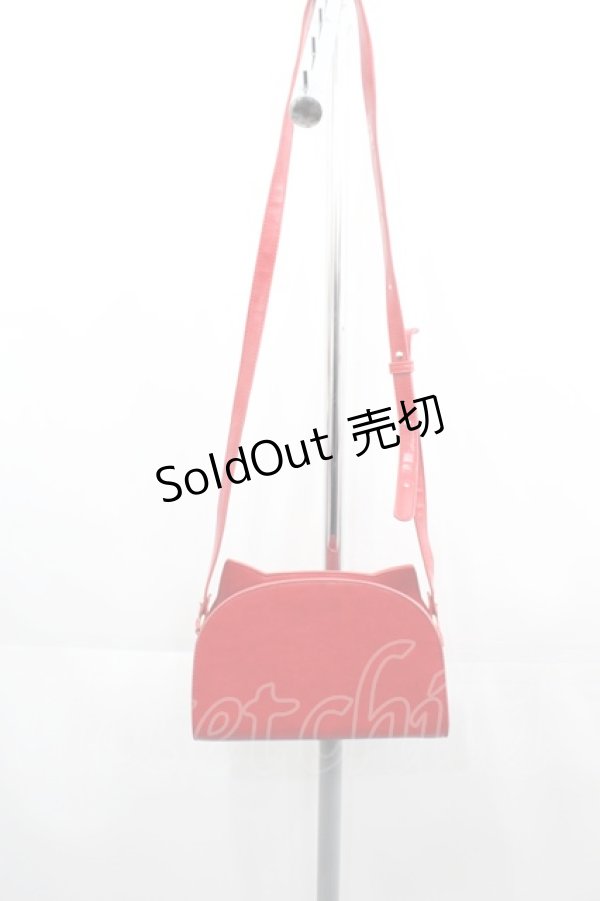 画像2: 【SALE】Franche Lippee / つやつやねこショルダーバッグ  赤 I-25-04-21-107-LO-BG-HD-ZT286 (2)
